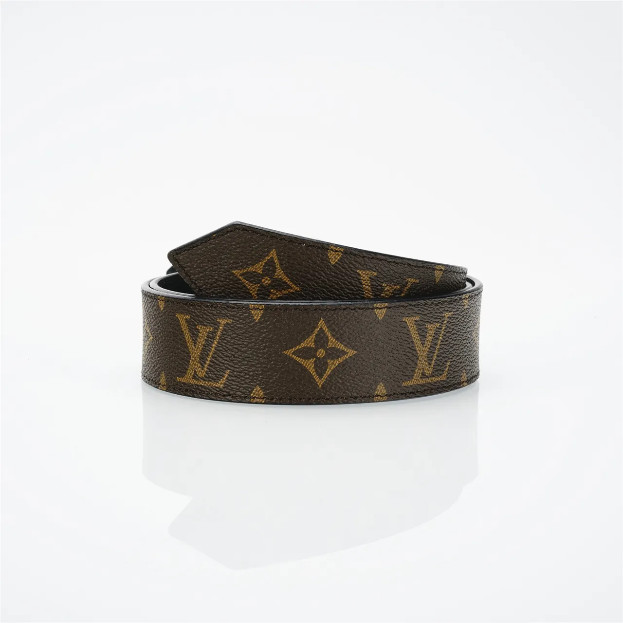 Louis Vuitton Monogram Canvas Circle Buckle Leather Belt 3
