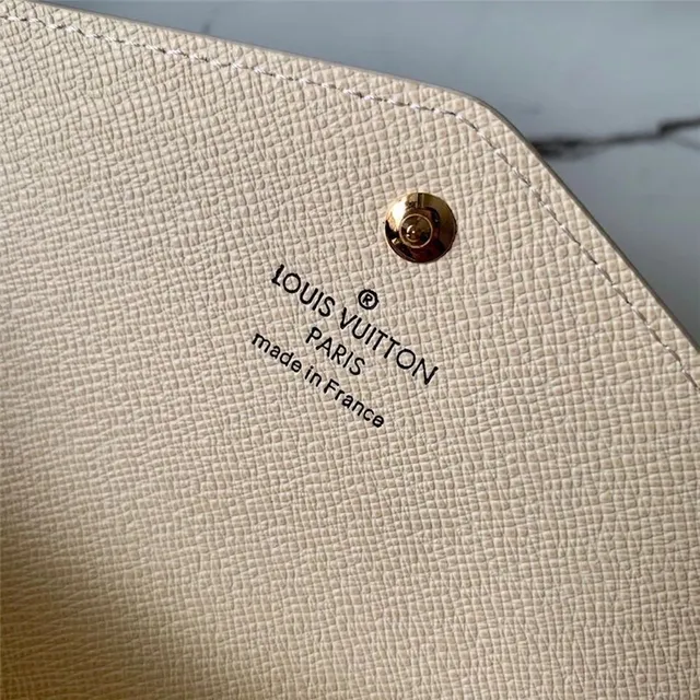 Louis Vuitton Monogram Canvas billetera larga con flap 4