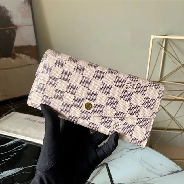 Louis Vuitton Monogram Canvas billetera larga con flap 7