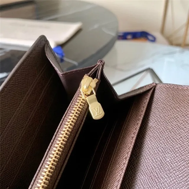 Louis Vuitton Monogram Canvas billetera larga con flap 13