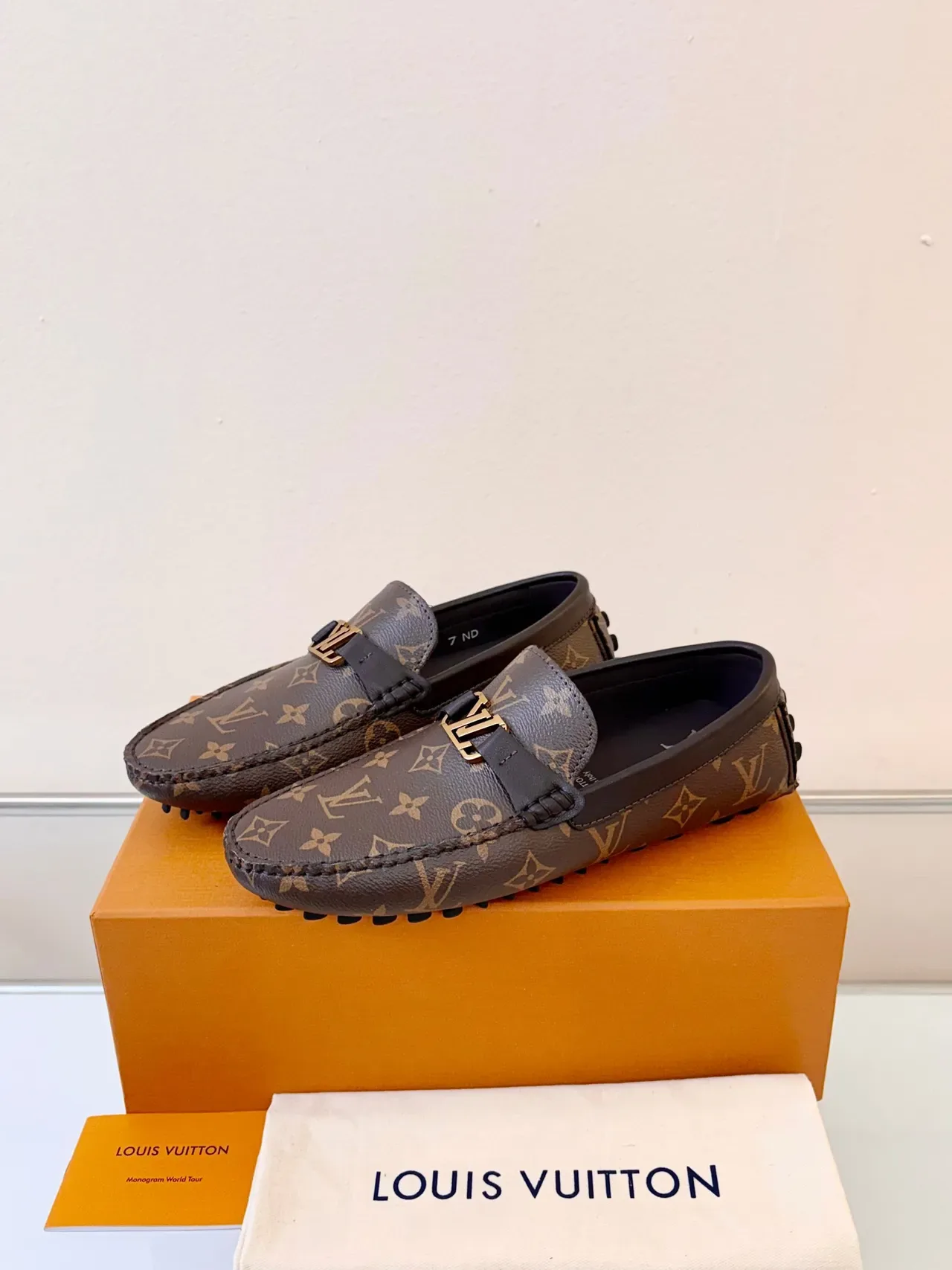 Louis Vuitton Monogram Canvas Leather-Trimmed LV Buckle Loafers 2