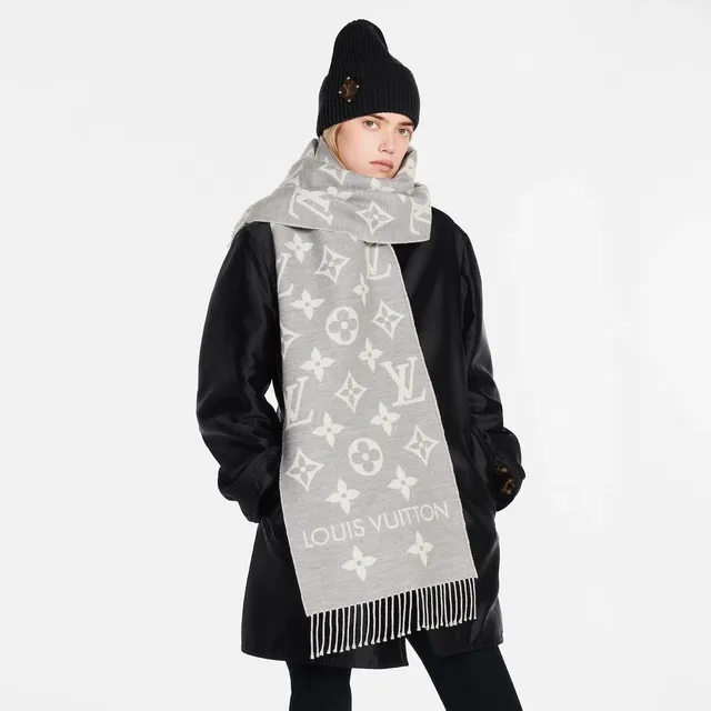 Louis Vuitton وشاح كشمير مونوغرام جاكارد مفرز 3
