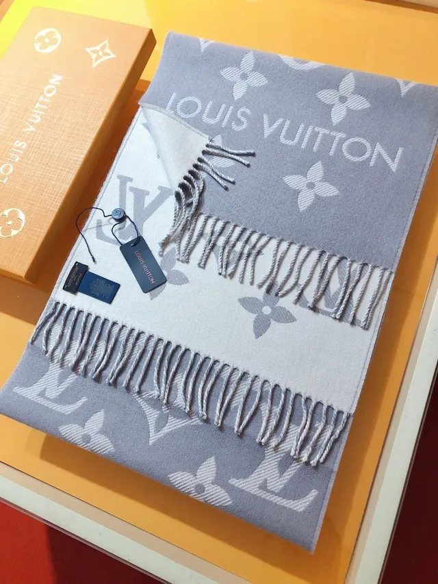Louis Vuitton وشاح كشمير مونوغرام جاكارد مفرز 5