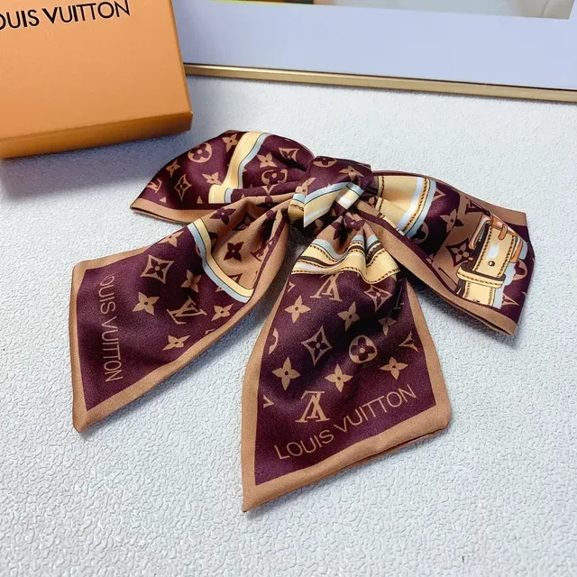 Louis Vuitton Monogram Print Silk Scarf 7