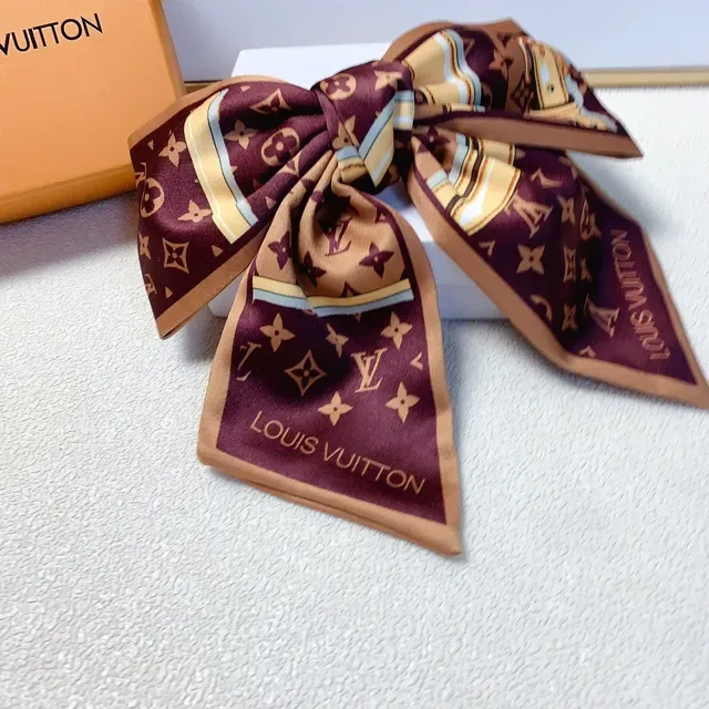 Louis Vuitton Monogram Print Silk Scarf 8