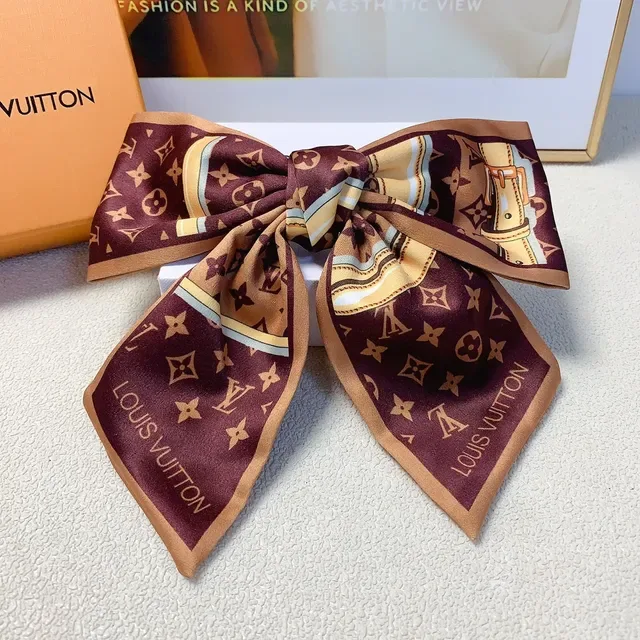 Louis Vuitton Monogram Print Silk Scarf 9