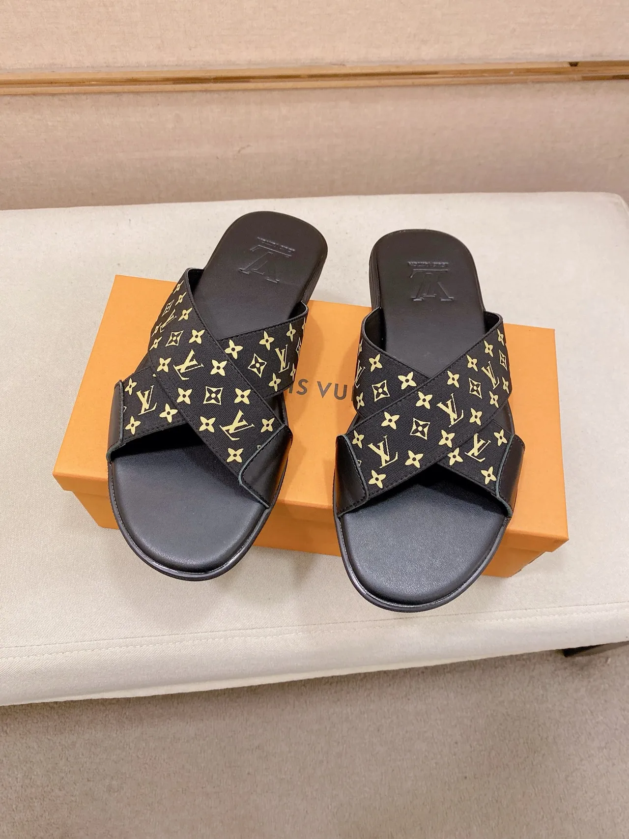 Louis Vuitton Monogram Strap Slide Slippers 4