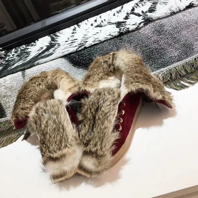 Louis Vuitton Monogram Velvet Fur-Trimmed Knee Boots 8