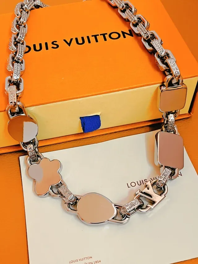 Louis Vuitton Monogram World Tour Multigemstone Chain Necklace 3