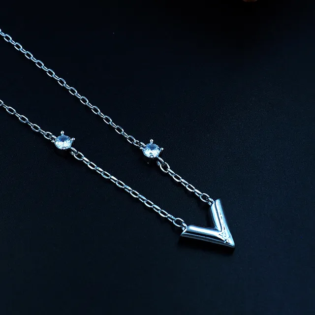 Louis Vuitton Monogram World Tour Silver Transparent Chain LV Charms Necklace 4