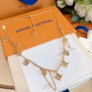 Louis Vuitton Multi Charm Gold-Tone Chain Necklace
