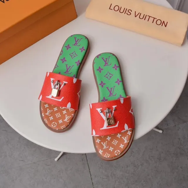 Louis Vuitton Multicolor Monogram Padlock Slipper 2