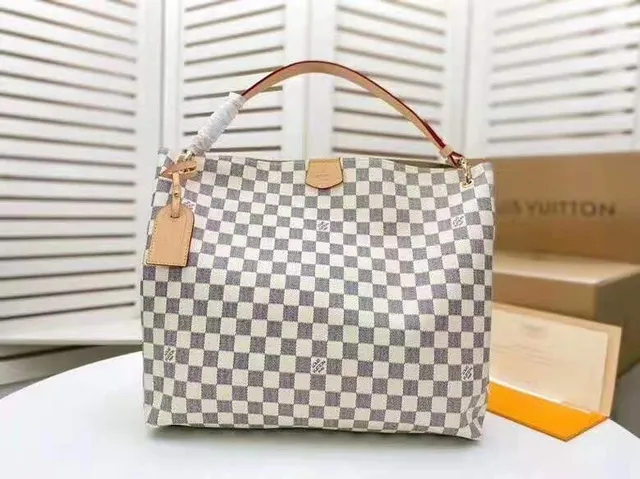 Louis Vuitton Neverfull à damier marron sac tote 9