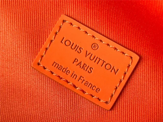 Louis Vuitton Orange Silver Structured Leather Embossed LV Monogram Casual Backpack 11