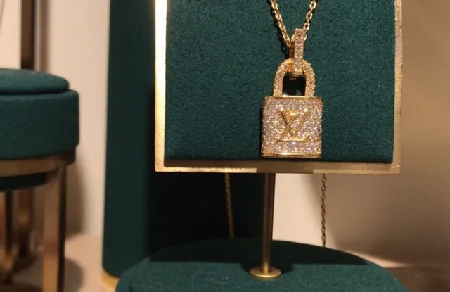 Louis Vuitton Padlock Pavé Crystal Lock Earrings 7