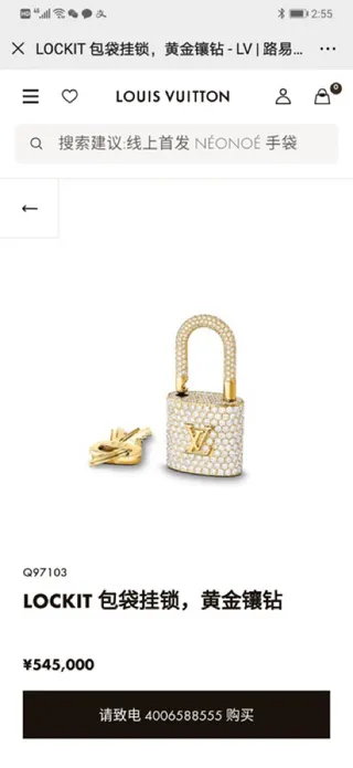 Louis Vuitton Padlock Pavé Crystal Lock Earrings 8