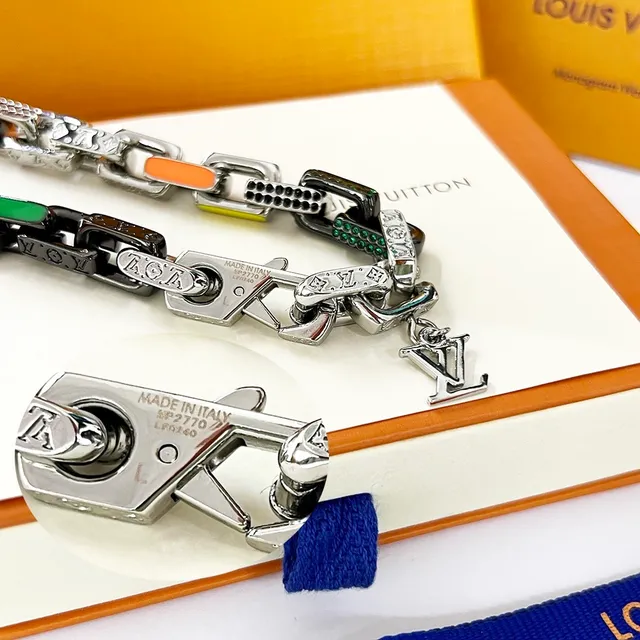 Louis Vuitton Paradise Chain Multicolor Enamel and Crystal Bracelet 6