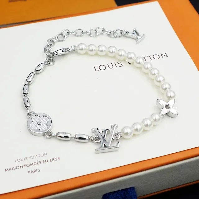 Louis Vuitton Pearl and Monogram Charm Bracelet 2