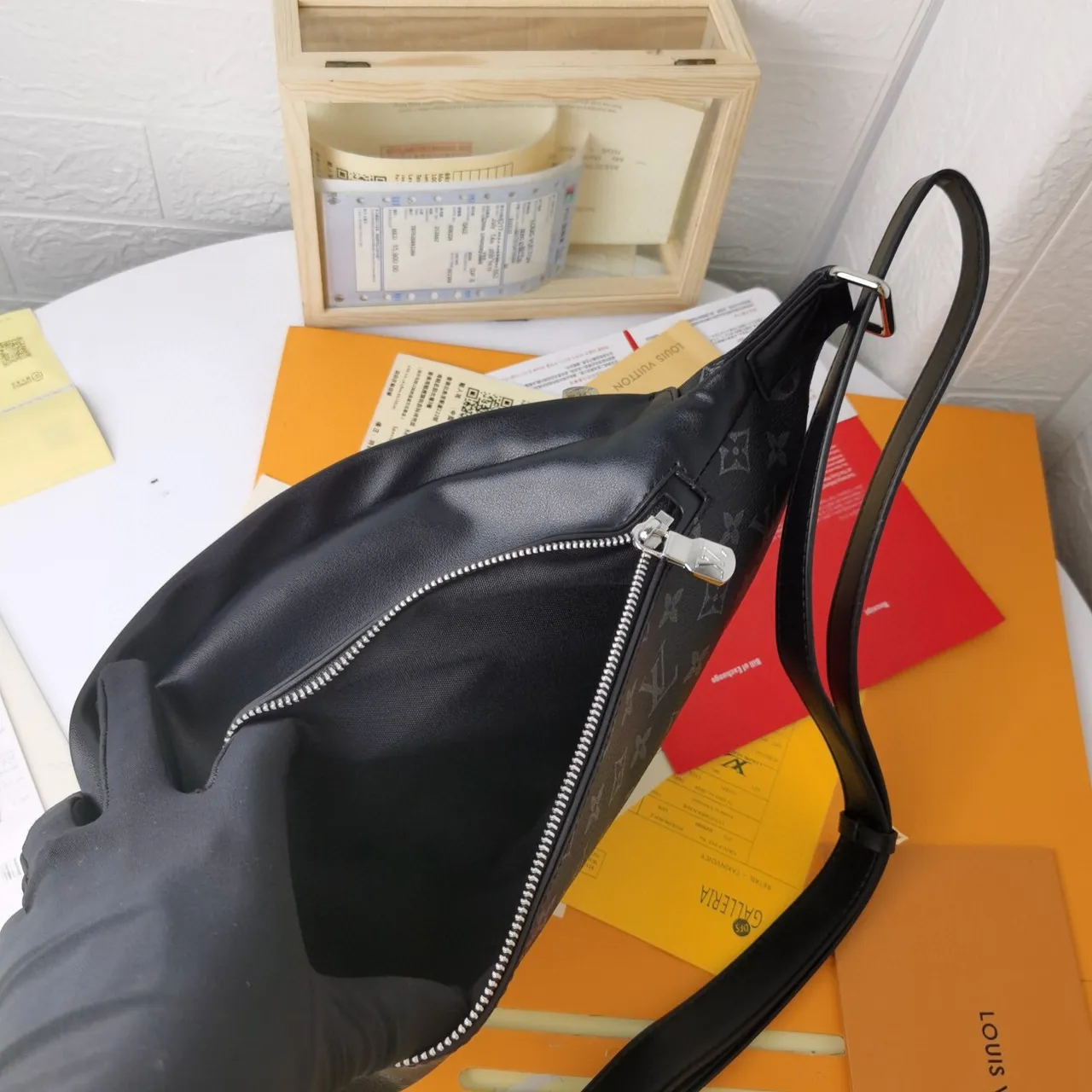 Louis Vuitton Pochette Metis Black Gray Monogram-Coated Canvas Tonal Print Fashion Belt Bag 2