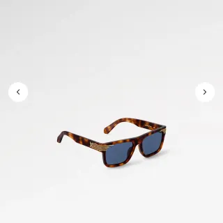Louis Vuitton Rectangular Tortoiseshell Sunglasses
