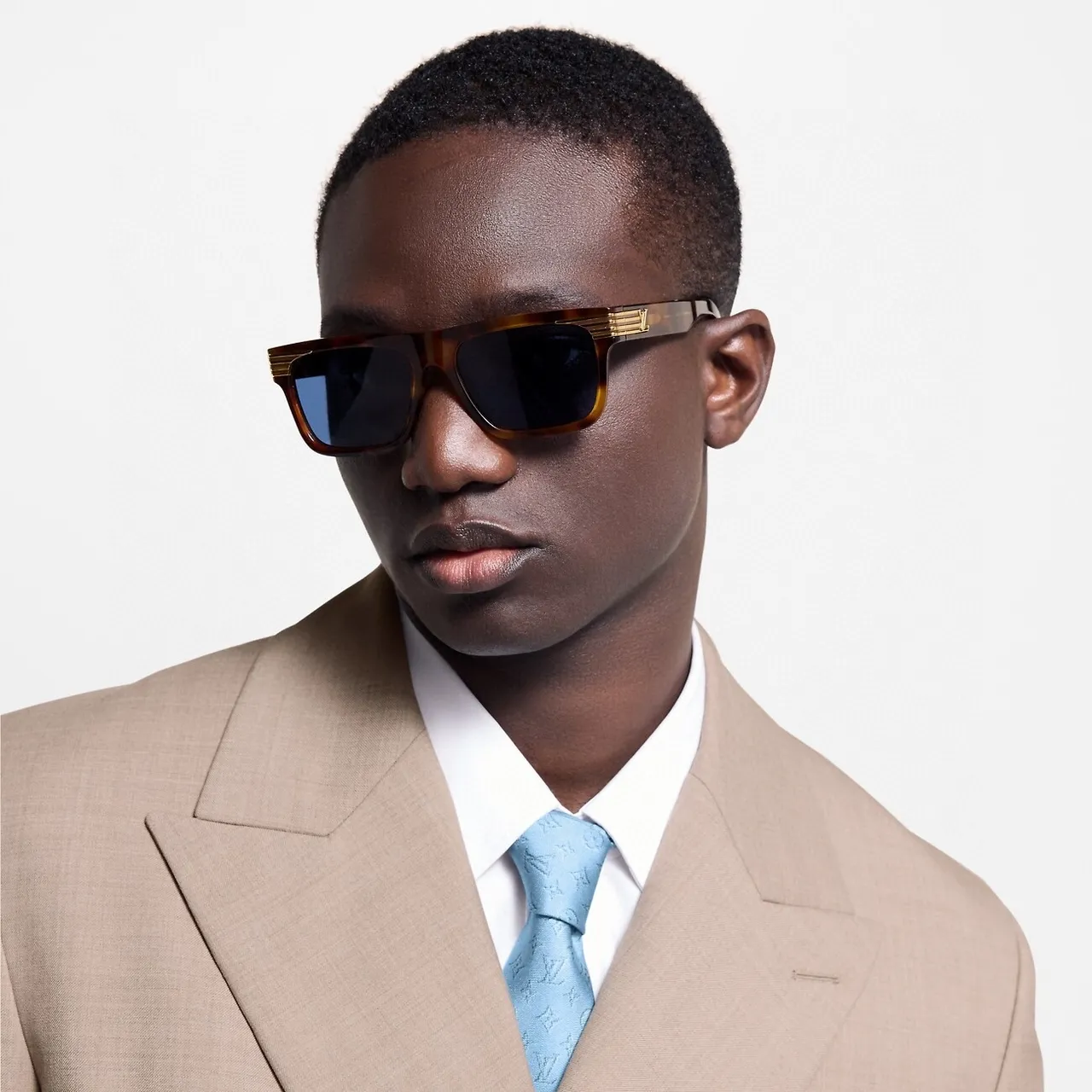 Louis Vuitton Rectangular Tortoiseshell Sunglasses 5