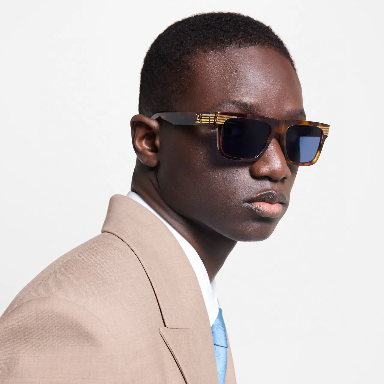 Louis Vuitton Rectangular Tortoiseshell Sunglasses 6