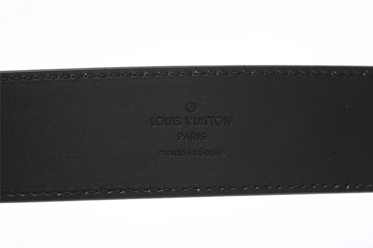 Louis Vuitton Reversible Belt Brown Silver Textured Epi Leather Belt 7