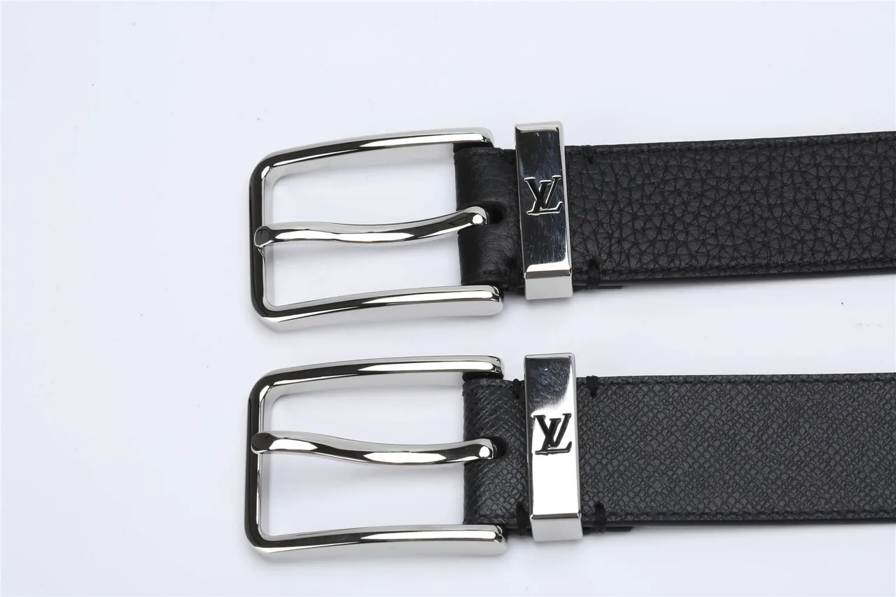 Louis Vuitton 可反转扣 黑色皮革腰带 3