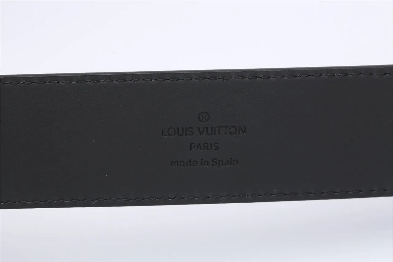 Louis Vuitton 可反转扣 黑色皮革腰带 8