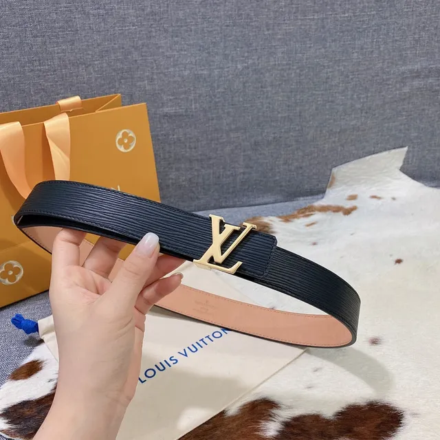 Louis Vuitton Reversible LV Initiales Belt Black Tan Leather Belt 2