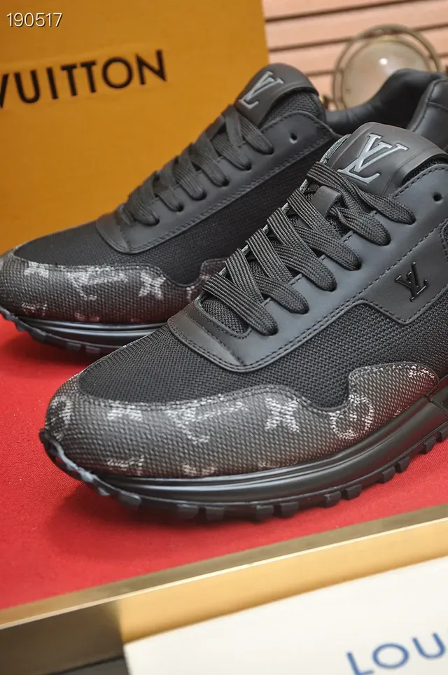 Louis Vuitton Run Away Black Monogram Mesh Lifestyle Sneakers 3