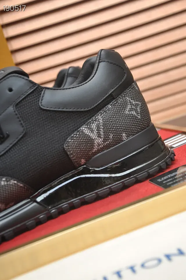 Louis Vuitton Run Away Black Monogram Mesh Lifestyle Sneakers 4