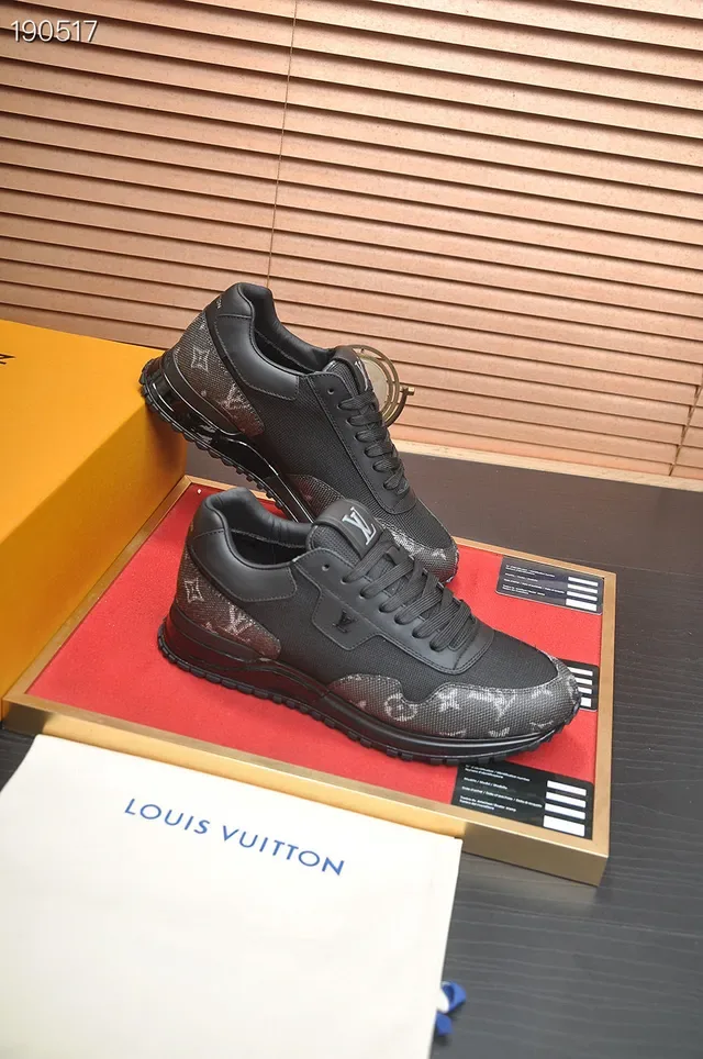 Louis Vuitton Run Away Black Monogram Mesh Lifestyle Sneakers 6