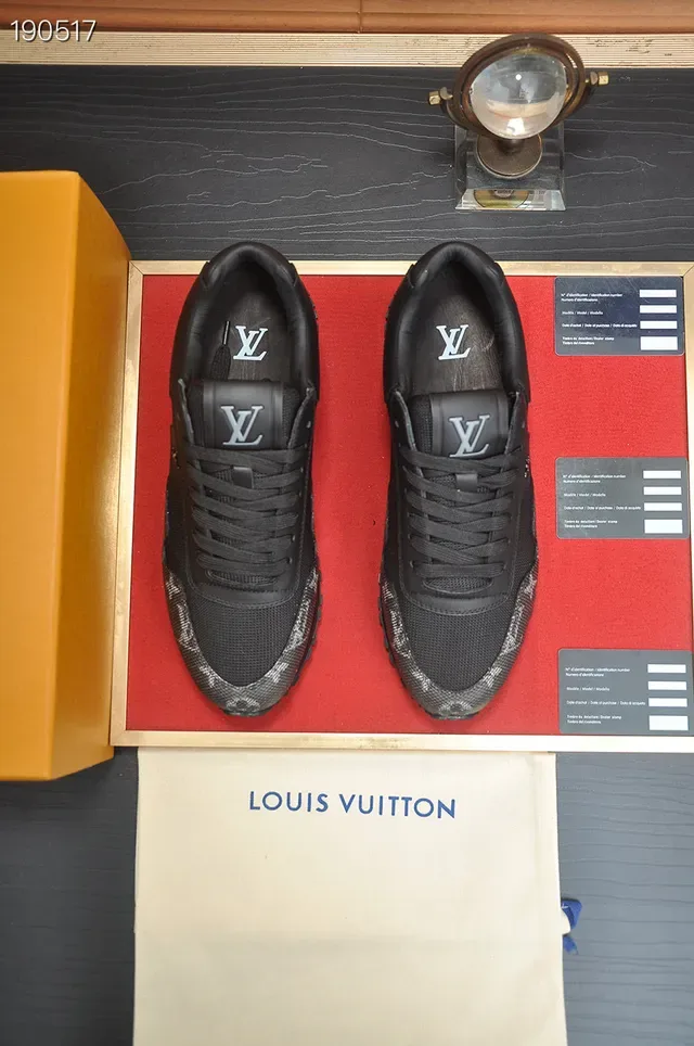 Louis Vuitton Run Away Black Monogram Mesh Lifestyle Sneakers 7