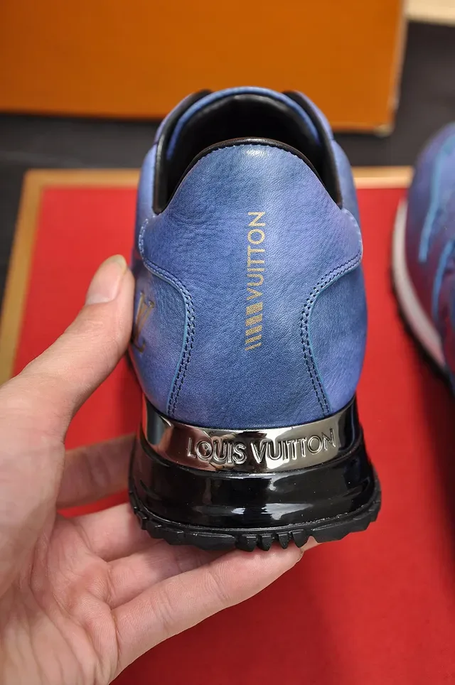 Louis Vuitton Run Away Blue Embossed Monogram Lifestyle Sneakers 2