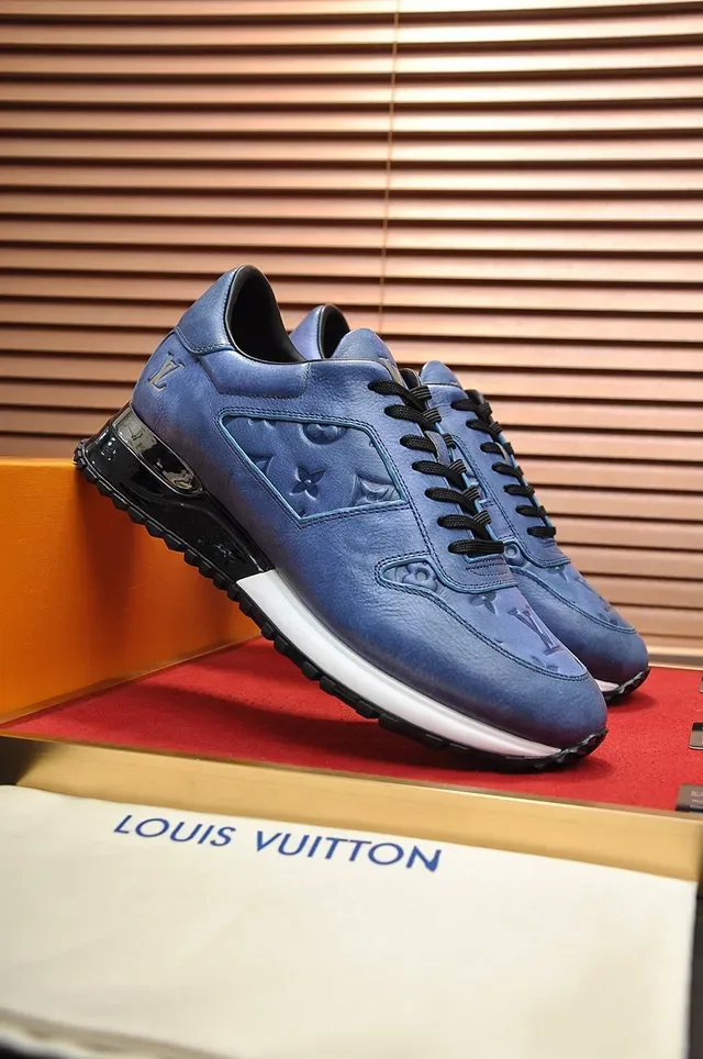 Louis Vuitton Run Away Blue Embossed Monogram Lifestyle Sneakers 8