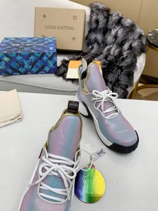 Louis Vuitton Run Away Iridescent Lavender Chunky Sneakers 3