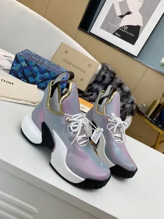 Louis Vuitton Run Away Iridescent Lavender Chunky Sneakers 6