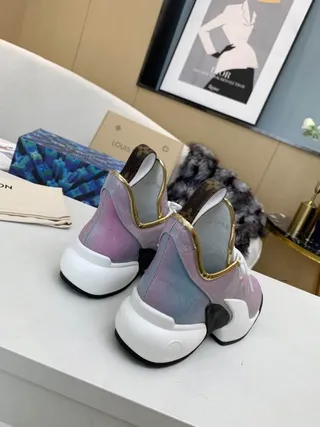 Louis Vuitton Run Away Iridescent Lavender Chunky Sneakers 7