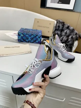 Louis Vuitton Run Away Iridescent Lavender Chunky Sneakers 8