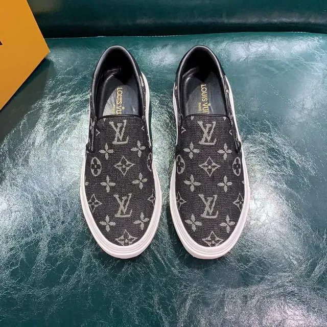 Louis Vuitton Run Away Monogram Canvas Slip-On Lifestyle Sneakers 2
