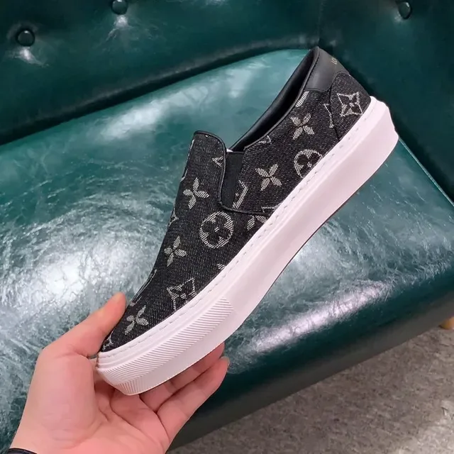 Louis Vuitton Run Away Monogram Canvas Slip-On Lifestyle Sneakers 3
