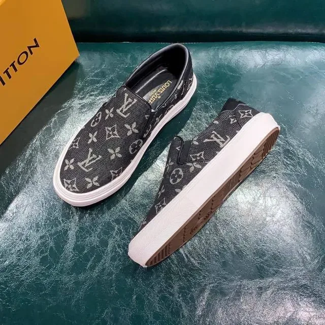 Louis Vuitton Run Away Monogram Canvas Slip-On Lifestyle Sneakers 6