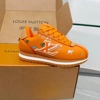 Louis Vuitton Run Away Zapatillas Lifestyle Naranja Motivo Animal Bordado