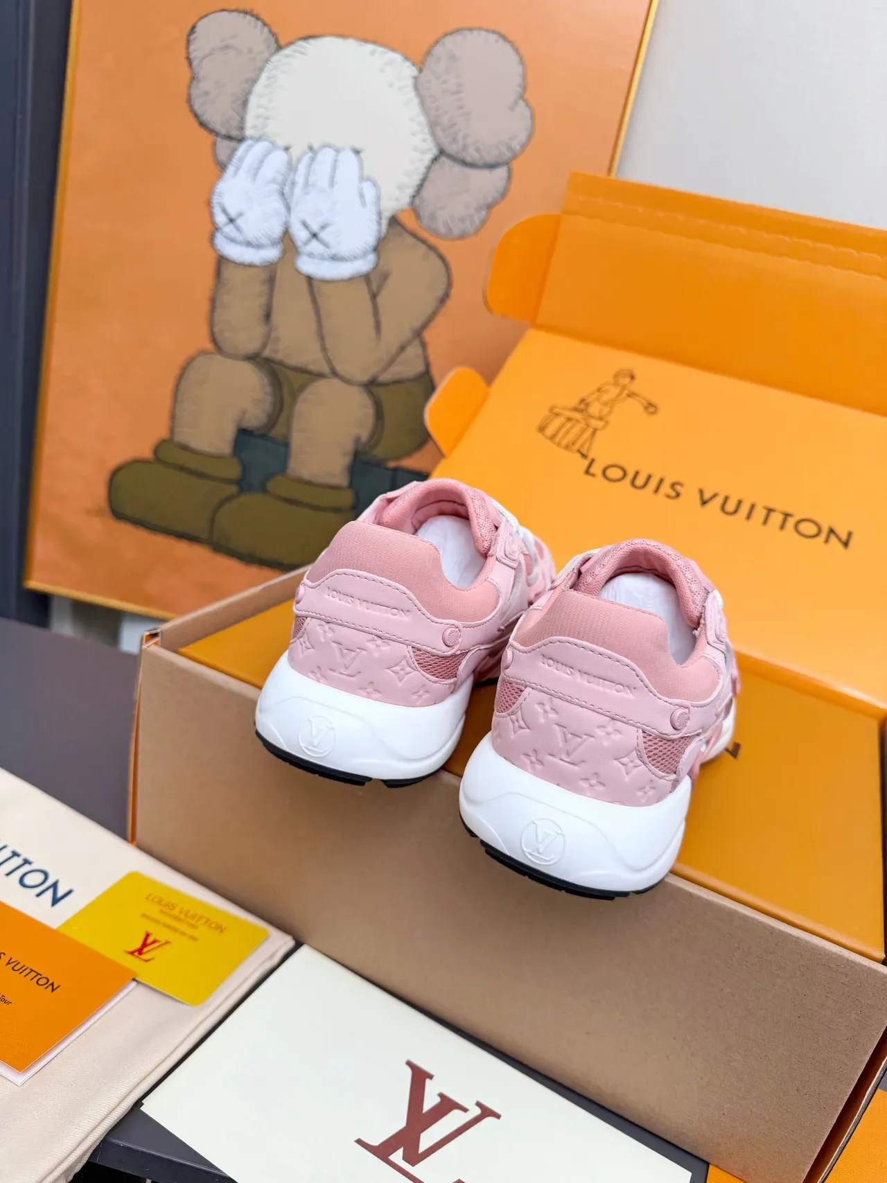Louis Vuitton Run Away Pink Chunky Sneakers 2