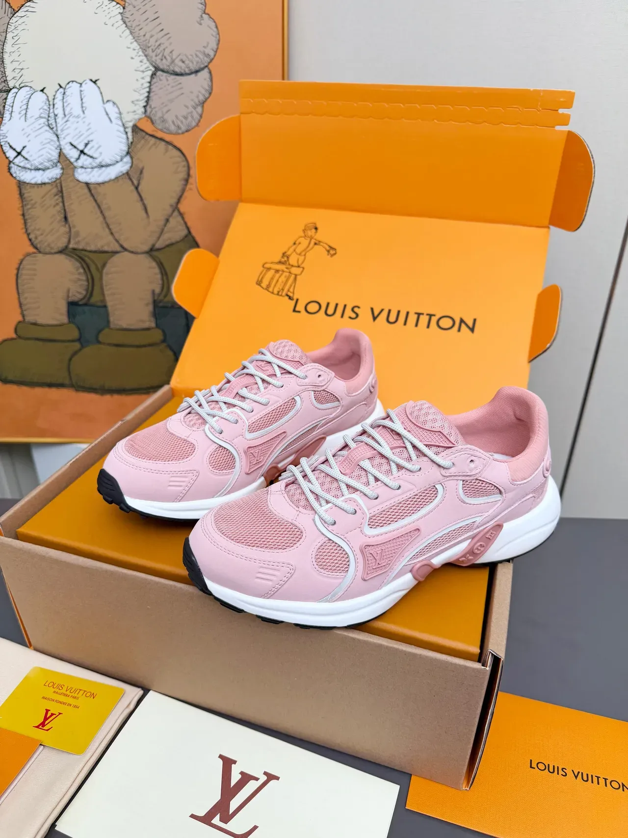 Louis Vuitton Run Away Pink Chunky Sneakers 4