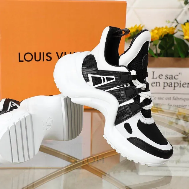 Louis Vuitton Run Away White and Black Chunky Sneakers 2