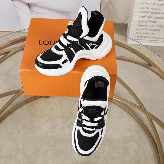 Louis Vuitton Run Away White and Black Chunky Sneakers 4