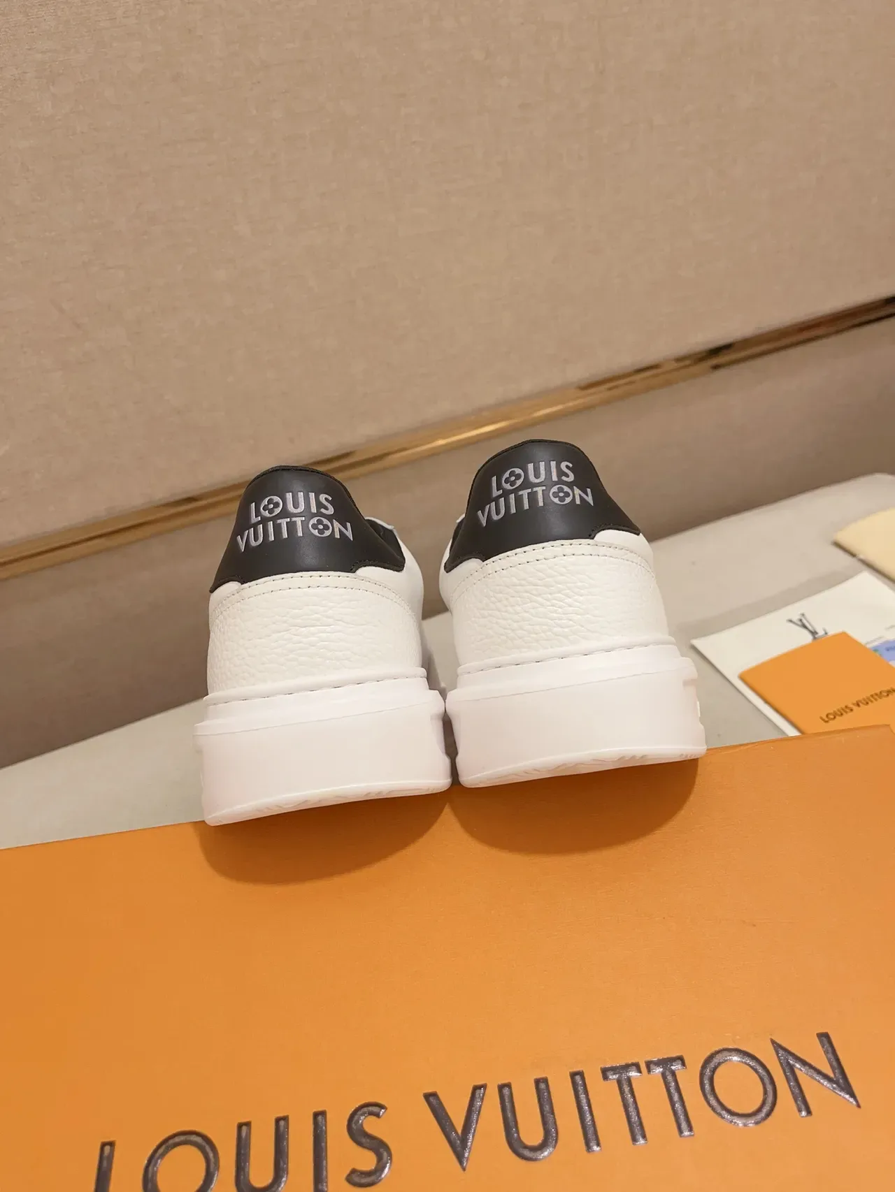 Louis Vuitton Run Away White Leather Platform Lifestyle Sneakers 3