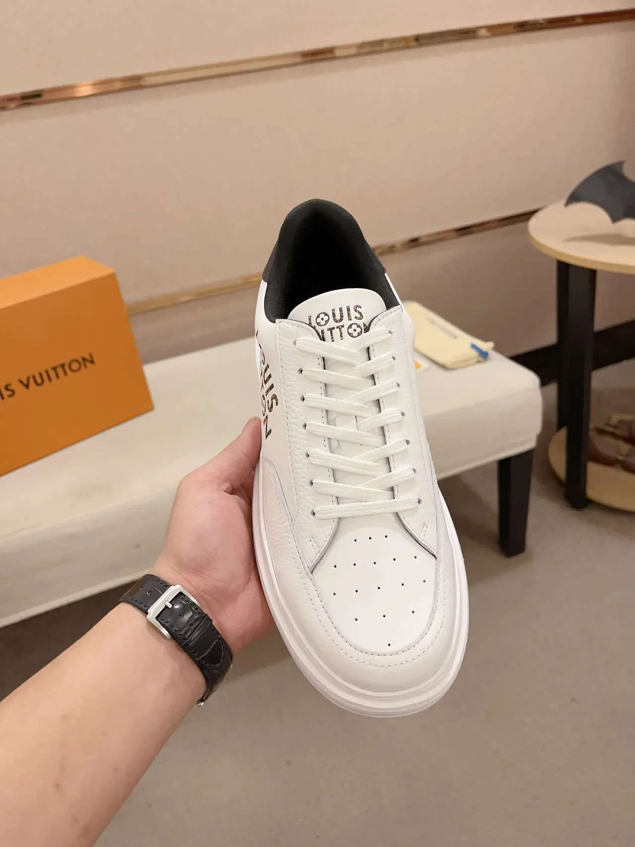 Louis Vuitton Run Away White Leather Platform Lifestyle Sneakers 5